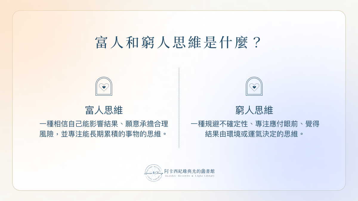 富人和窮人思維是什麼？